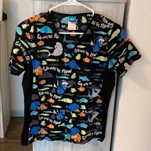 Disney Finding Dory Womens Scrub Top